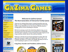 Tablet Screenshot of gazimagames.com